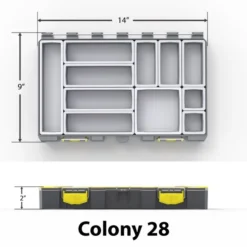 Fishin' World Buzbe Colony 28 Modular Tackle Box