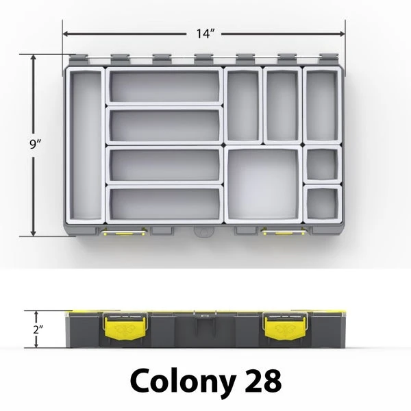Fishin' World Buzbe Colony 28 Modular Tackle Box 2 Fishin' World Buzbe Colony 28 Modular Tackle Box